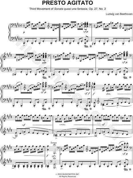 Moonlight Sonata - 3. Presto Agitato