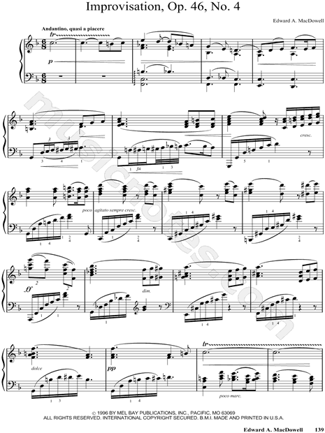 Improvisation, Op. 46, No. 4