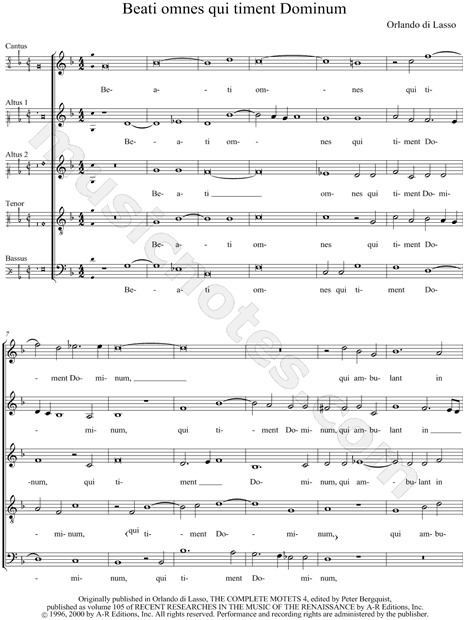 Beati omnes qui timent Dominum