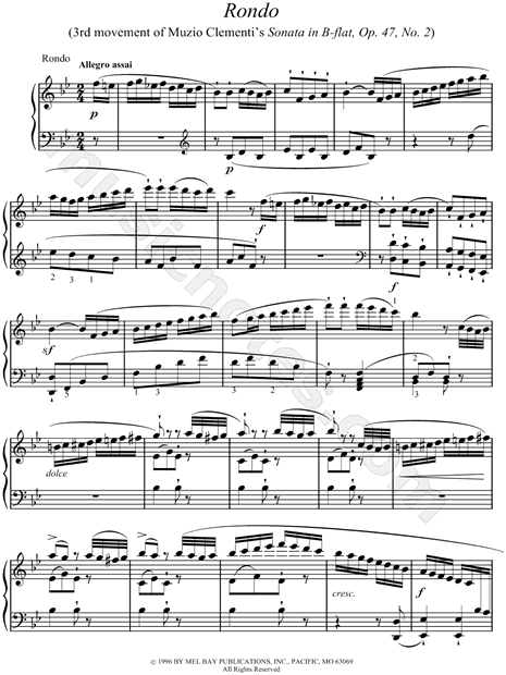 Sonata in B-Flat, Opus 47, No. 2: III. Rondo