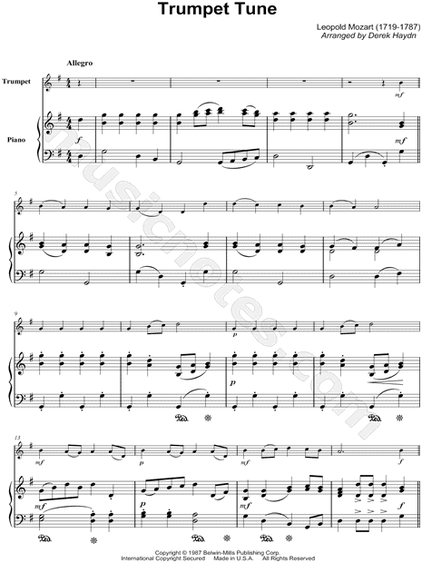 Trumpet Tune - Piano Accompaniment