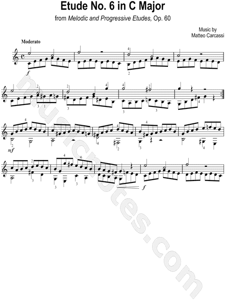 Etude No. 6 in C Major