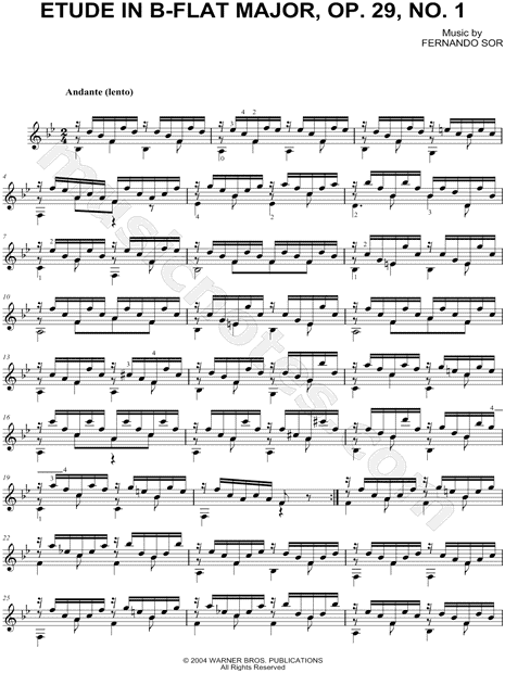 Etude in B-flat Major, Op. 29, No. 1