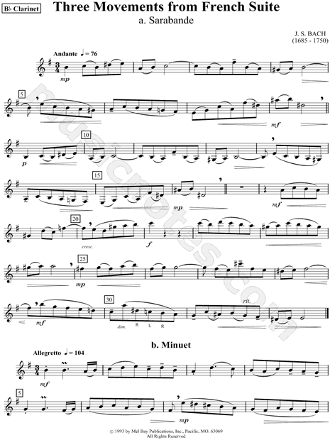 Three Movements From French Suite