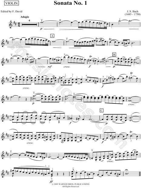 Sonata For Violin & Keyboard No. 1 in B Minor