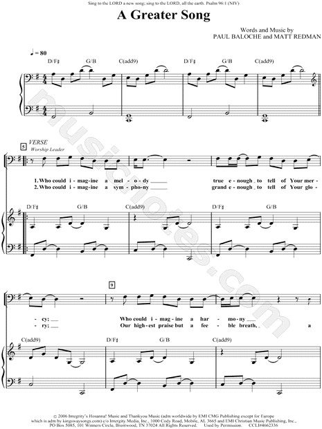 A Greater Song