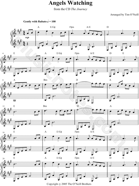 Angels Watching (Piano)