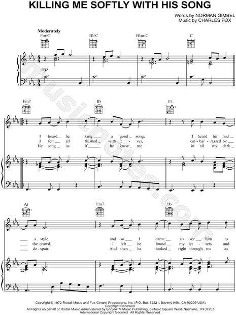 Killing Me Softly with His Song