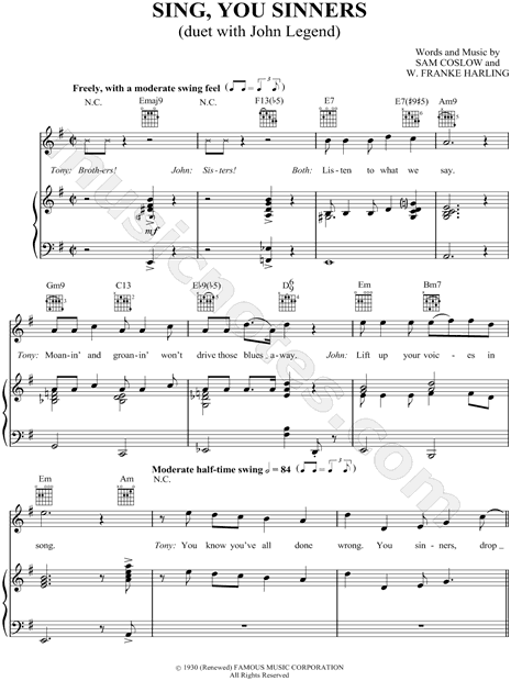 Sing, You Sinners