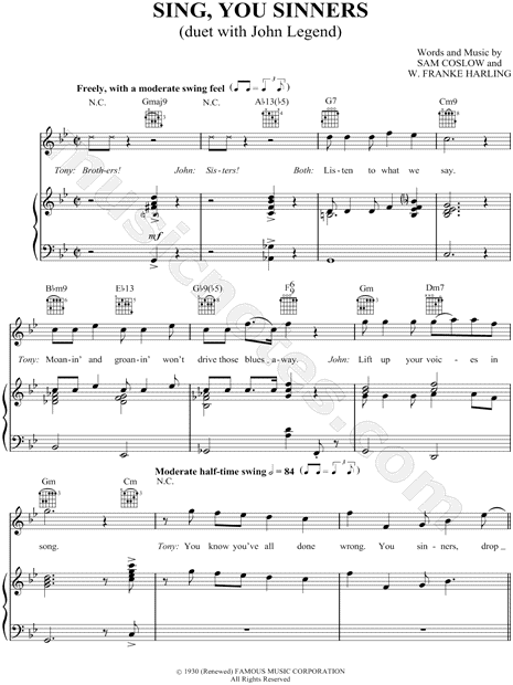 Sing, You Sinners