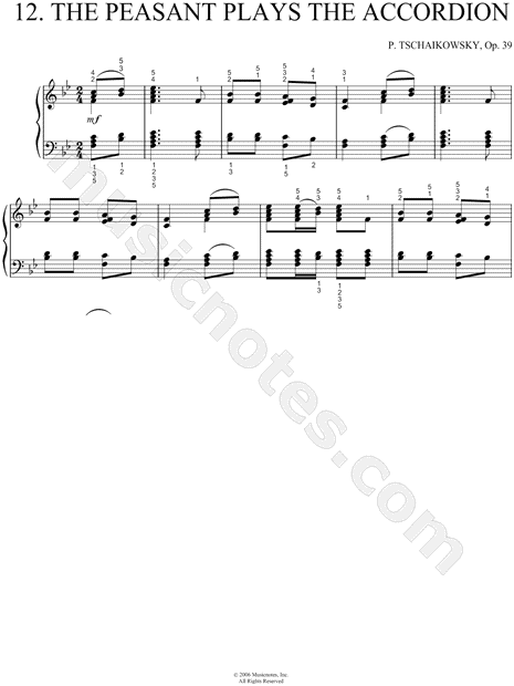 The Peasant Plays the Accordion, Op. 39,  No. 12