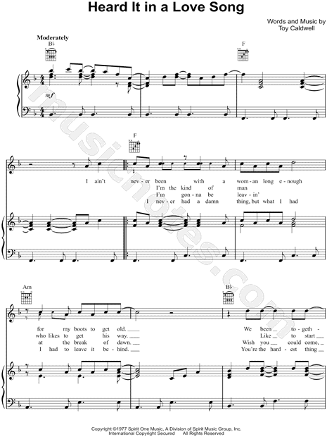 Heard It In a Love Song