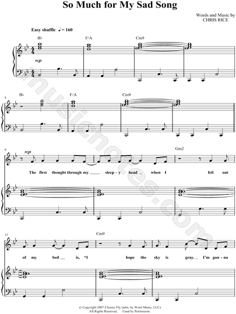 So Much for My Sad Song
