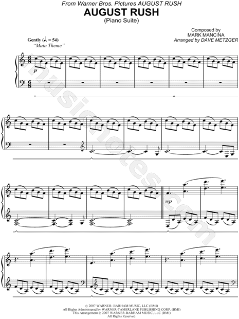 August Rush (Piano Suite)