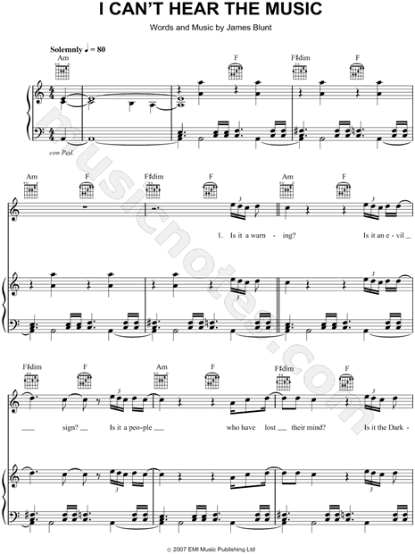 I Can't Hear the Music