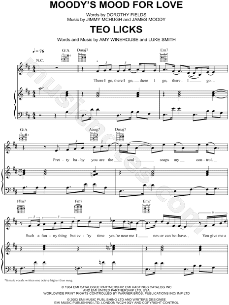 Moody's Mood for Love / Teo Licks