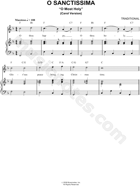 O sanctissima (Carol Version)