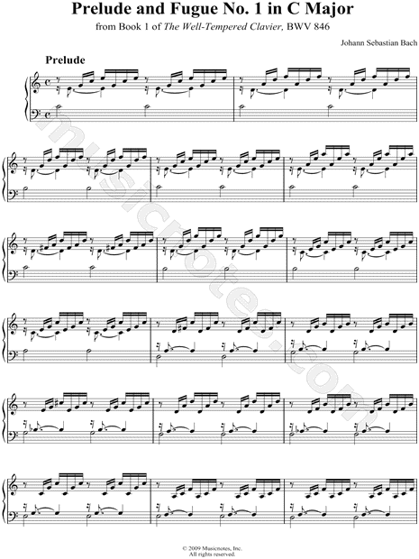 Prelude and Fugue No. 1 in C Major