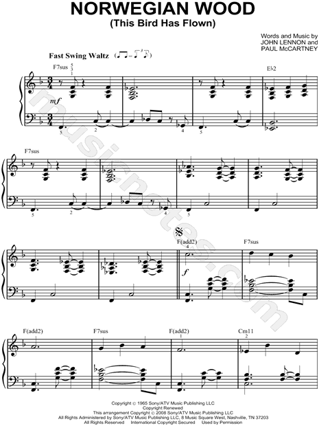 Norwegian Wood (This Bird Has Flown)