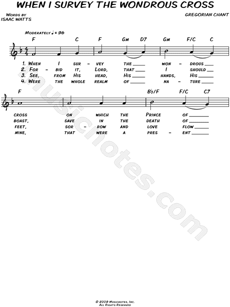 When I Survey the Wondrous Cross