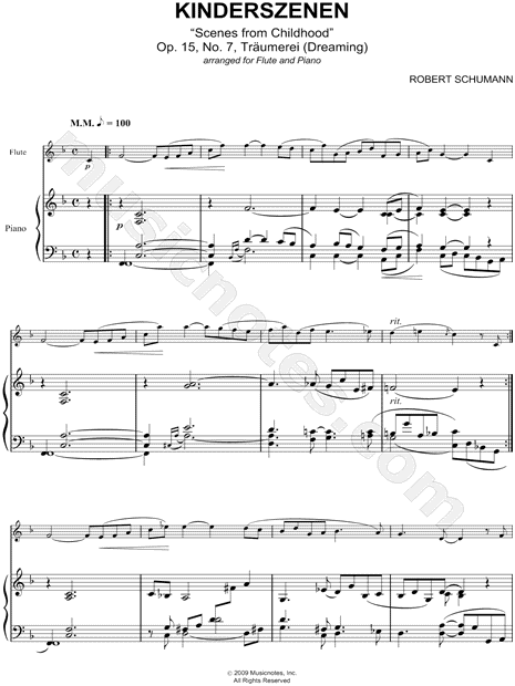 Kinderszenen Op. 15, No. 7, Träumerei - Piano Accompaniment