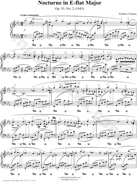 Nocturne in Eb Major, Op. 55, No. 2
