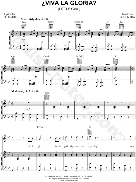 ¿Viva La Gloria? (Little Girl)