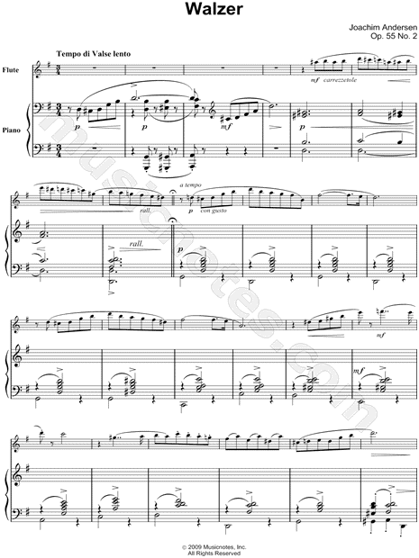Walzer Op. 55, No. 2 - Piano Accompaniment