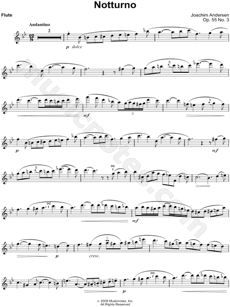 Notturno Op. 55, No. 3 - Flute Part