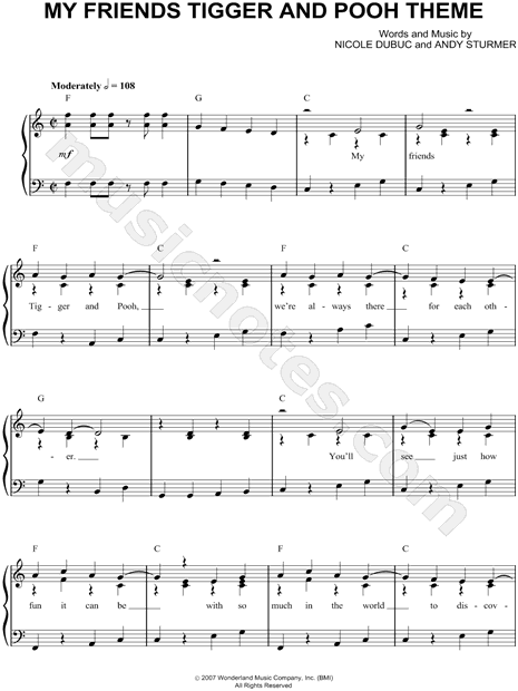 My Friends Tigger and Pooh Theme