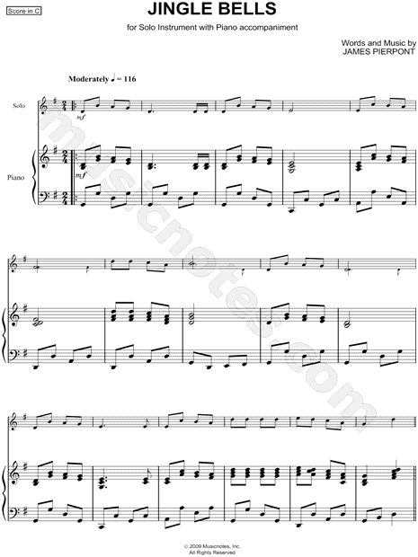 Jingle Bells - Piano Accompaniment