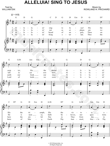 Alleluia! Sing To Jesus