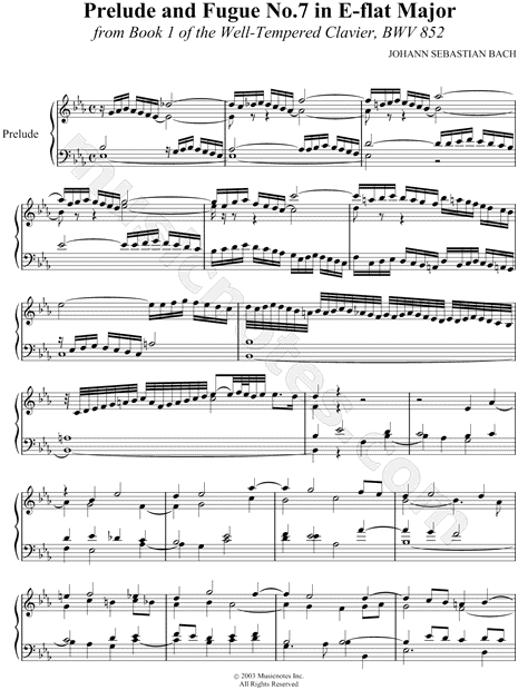 Prelude and Fugue No.7 in Eb Major, BWV 852