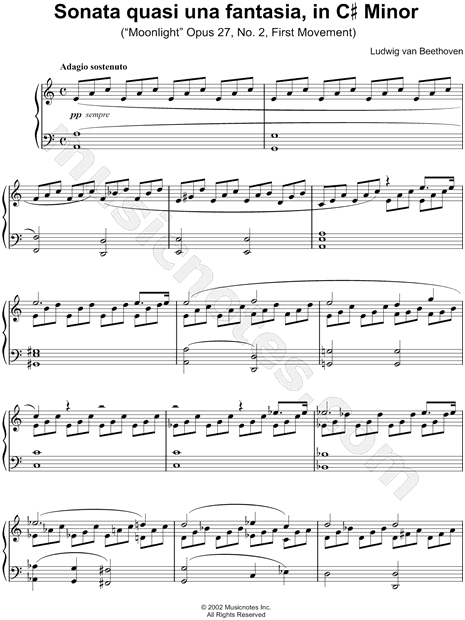 Moonlight Sonata - 1. Adagio sostenuto