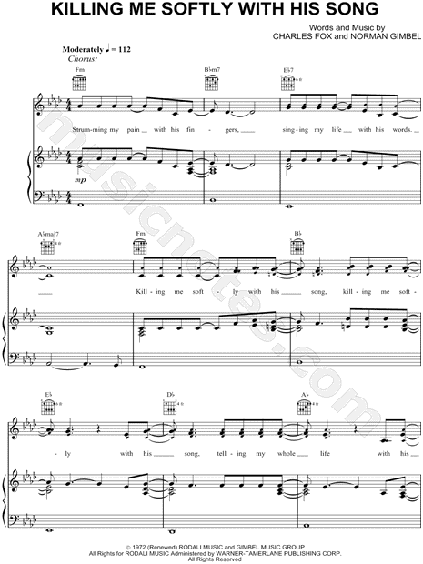 Killing Me Softly with His Song