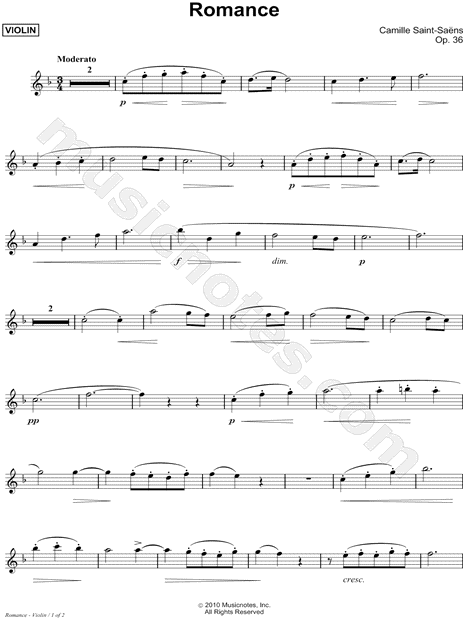 Romance, Op. 36 - C Instrument