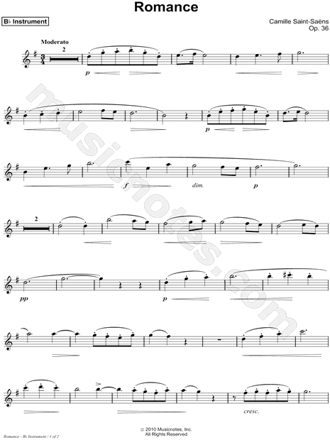 Romance, Op. 36 - Bb Instrument