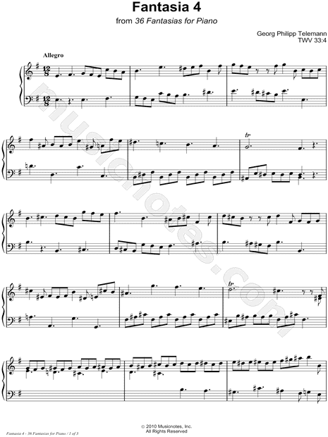 36 Fantasies for Piano: Fantasia 4