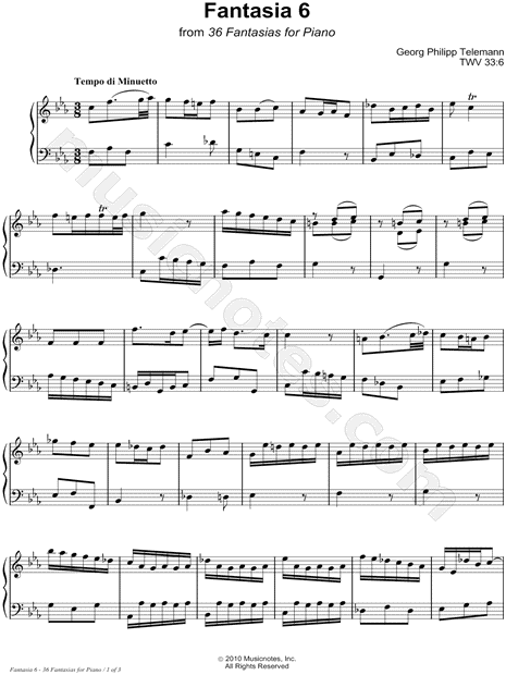36 Fantasies for Piano: Fantasia 6