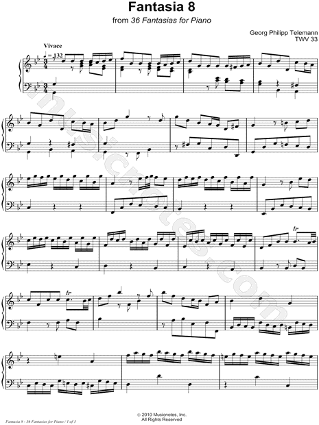 36 Fantasies for Piano: Fantasia 8