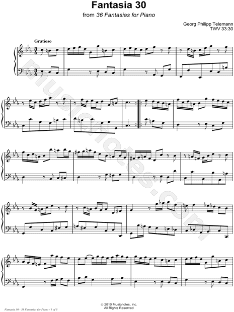 36 Fantasies for Piano: Fantasia 30