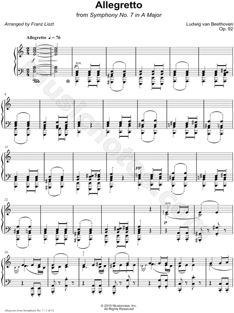 Allegretto from Symphony No. 7