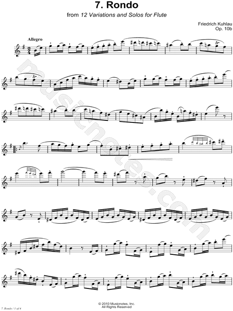 12 Variations & Solos for Flute, Op. 10b: 7. Rondo