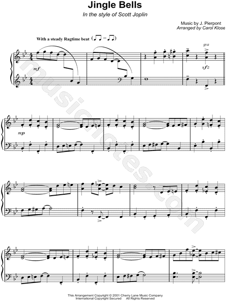 Jingle Bells - In the style of Scott Joplin