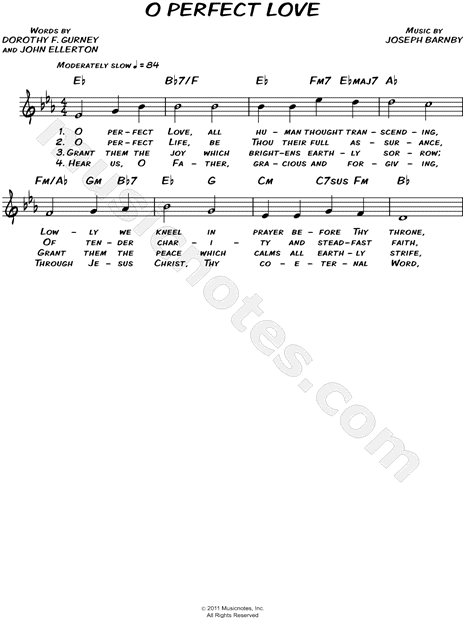 O Perfect Love
