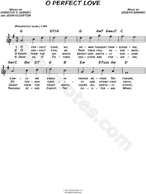 O Perfect Love