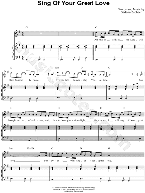 Sing of Your Great Love