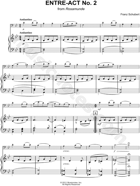 Entre-Act No. 2 - Piano Accompaniment