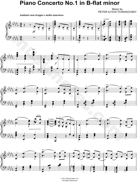 Piano Concerto No.1, Op.23 (Theme from the First Movement)