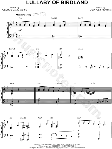 Lullaby of Birdland